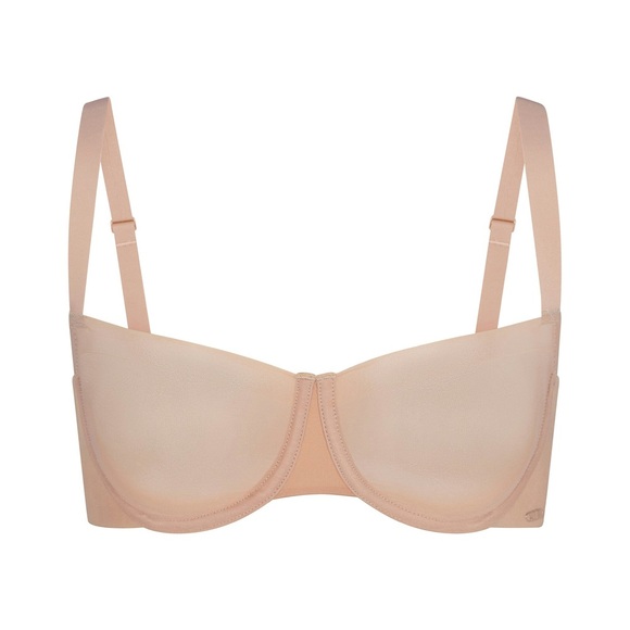 SKIMS No Show Mesh Underwire Unlined Nude Bra - Picture 1 of 5